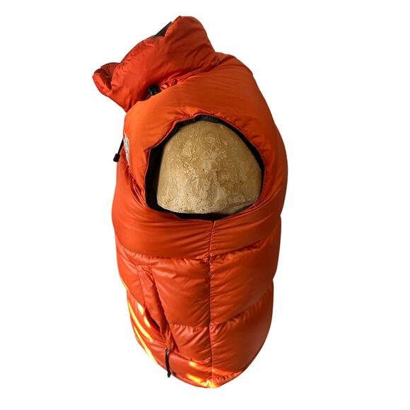The North Face Mens Small Orange Puffer Vest - Picture 2 of 5